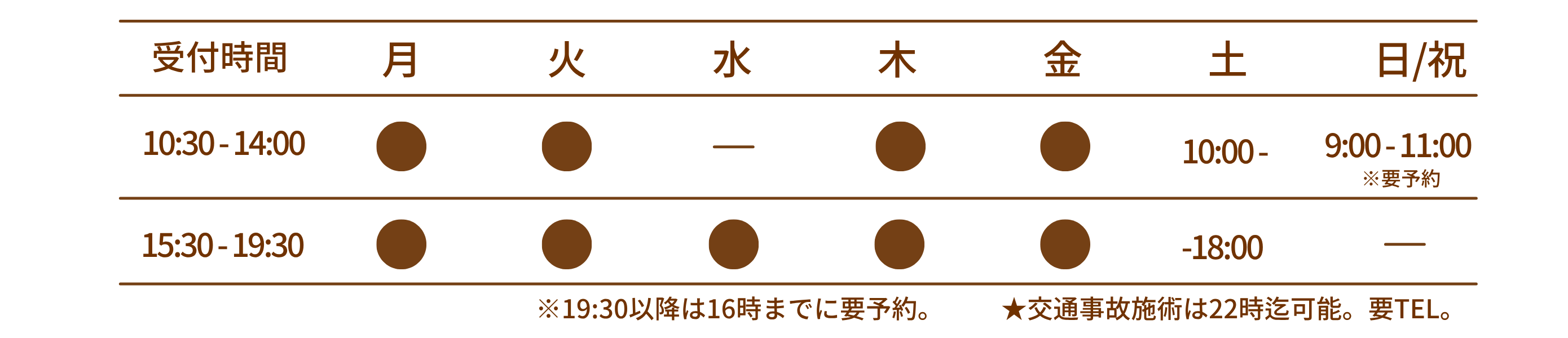 空港店 受付時間